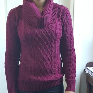 Burgundy Cowel neck sweater